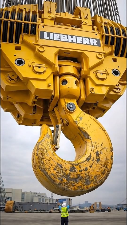 Gros plan crochet grue — précision documentaire